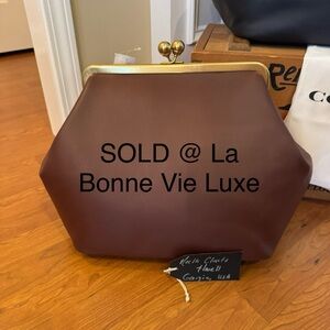 NWT - Coach Kisslock Frame Bag, Large, Brown